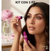 Máscara De Pestañas Ésika 3 Pz Mega Full Volumen Waterproof
