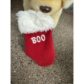 Gund Christmas Boo Stocking Plush Pomeranian World's Cutest Dog 4030387 New