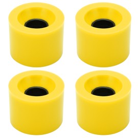 PUENTE 4pcs 60x45mm Skateboard Wheels 78A Longboard Cruiser Wheels Replacement PartsYellow