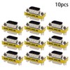 Heyiarbeit 9-pin 2-Row DB9 VGA Gender Changer Male to Female