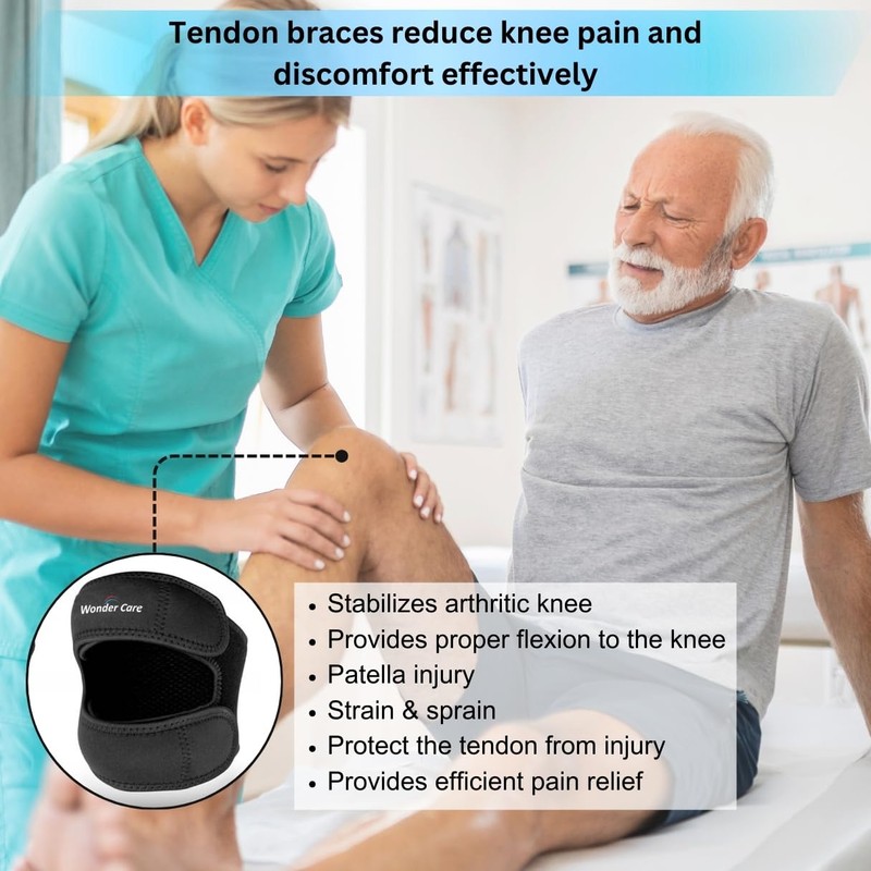 Wonder Care Adjustable Knee Brace for Knee Pain, Patella Knee