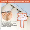 PEOVLVN 4 Pcs Vertical Blinds Replacement Parts - Repair Kit