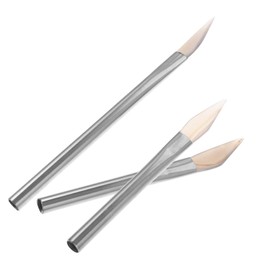 DOITOOL 3pcs Natural Agate Burnisher with Handle Jewelry Polishing Tool for Gold and Silver Smoothing Comfortable Grip for Jewelry Making and Professional Use