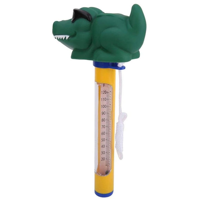 Pool Thermometer Temperature Gauge Cartoon Shape with String for Swimming
