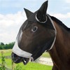 Horse Fly Face Cover Breathable Elastic Polyester Mesh Horse Fly