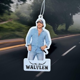 Wallen Car Air Freshener, Double-Sided Hanging Design, 110mm x 52mm | country singer | joke gift | secret Santa