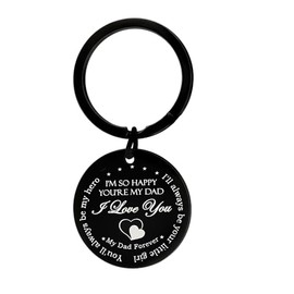 Nimteve Dad Keyring from Daughter Father’s Day Gifts Dad Keychain Gifts Christmas Thanksgiving Birthday Gifts for Daddy I Love You Dad Keychain