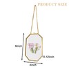 Mini Brass Wall Hanging Photo Frame, 4x6 Inches Glass Hanging