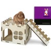 HIIMALEX Extra Large Sturdy Bunny Castle Hideout for Indoor Rabbits