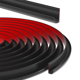 The zowu 25 FT RV Rain Gutter for Cars, Vans, and RVs, 3/4 Inch RV Trim Molding, Easy to Install Flexible Drip Rail Molding to Control Water Runoff (25ft, Black)