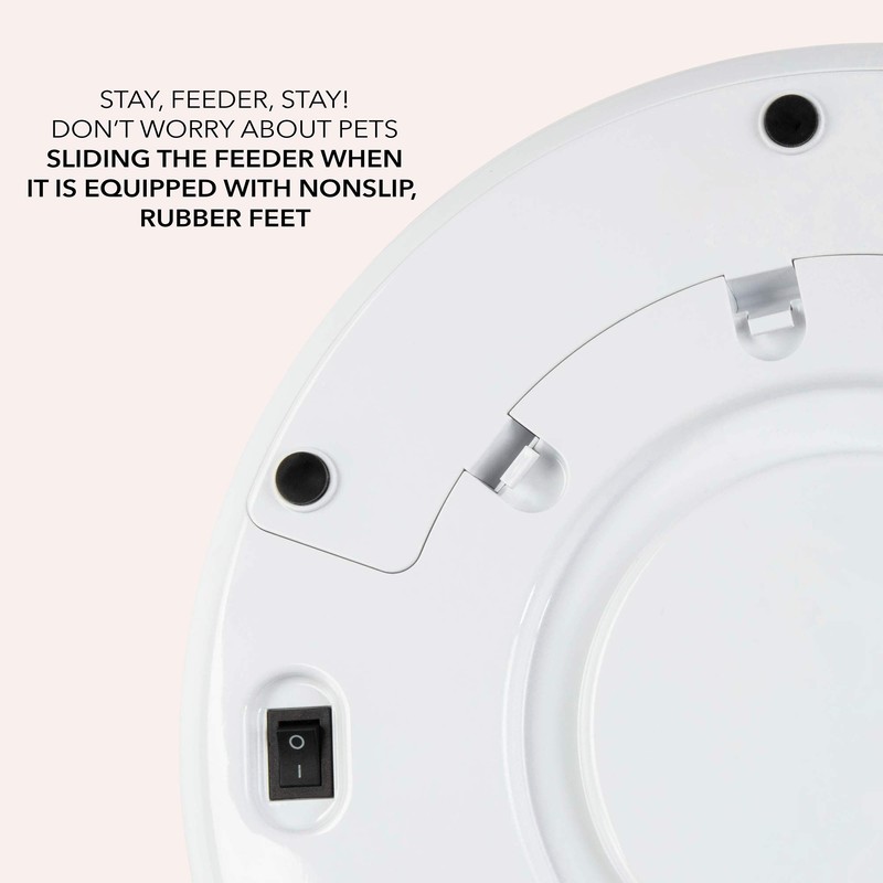 Arf Pets Automatic Pet Feeder, 5 Meal Food Dispenser for
