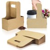 Thickened 2 Cup Disposable Drink Carrier for Delivery with Handle,15