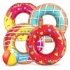 LATERN 5Pcs Donut Inflatable Pool Floats, 4Pcs 75CM Doughnut Swimming