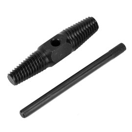 KIMISS Extractor de tornillos rotos de tubos de acero de alto carbono de doble cabeza G1 / 2in + G3 / 4in Herramienta de reparación de automóviles + Extractor de tornillos rotos de tubos Extractor de tornillos Extractor de tornillos rotos de doble cabeza