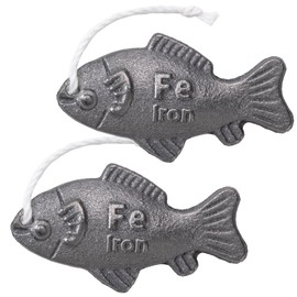 Iron Fish 2 Pack with Bag - A Natural Source of Iron to Reduce The Risk of Deficiency, an Effective and Safe Cooking Tool, Ideal for Pregnant Women Vegans Athletes