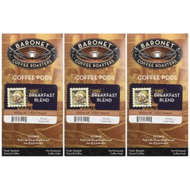 Baronet Coffee Breakfast Blend Coffee Pods, 54 Count