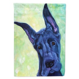 Caroline's Treasures 7388CHF Great Dane Midnight Puppy Flag Canvas House Size, Large, Multicolor