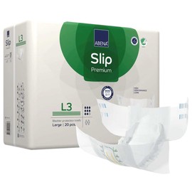 Abena Slip Premium L3 Adult Incontinence Brief L Heavy Absorbency 1000021291, 40 Ct, White