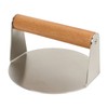 Hamburger Press 304 Stainless Steel Smooth Surface Wooden Handle Easy