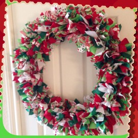 Custom Fabric Wreath- you pick colors, size, style