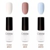 Creme Nails Kit Basico Creme 3 Esmaltes Gel 5ml Lampara