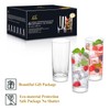 Heat-Resistant Drinking Glasses Set of 6 Double Fashioned Glass Lowball