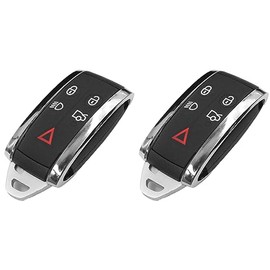KAWIHEN Keyless Entry Remote Key Fob Case Shell Replacement for Jaguar X S-Type XF XK XKR 5BKR55WK49244 2677-5WK49 2677-5WK49244 CCAF06LP063011