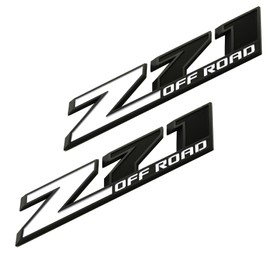 2pcs New Big Z71 Off Road Emblems 10 inch Badge Compatible with 2009-2018 Colorado Tahoe Silverado Sierra Suburban 2500Hd 3500Hd Offroad (White)