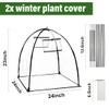 Plant Covers Freeze Protection, Clear Outdoor Garden Frost Cover, Plant