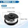 JAMSSOW Pack of 6 Replacement Spool Grass Trimmer Spool Compatible