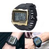 Digital Sport Watch Large Display LED Alarm Clock Shockproof 12/24