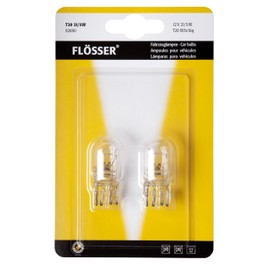 Flosser Incandescent 7443 T20 21/5W 92690 Warm White Reverse Back Up Turn Signal Parking Tail Brake Stop DRL Light Bulbs Replacement (Pack of 2) Made in Germany