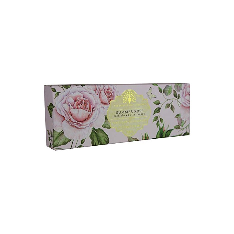 The English Soap Company, Gift Boxed Hand Soaps, Summer Rose,