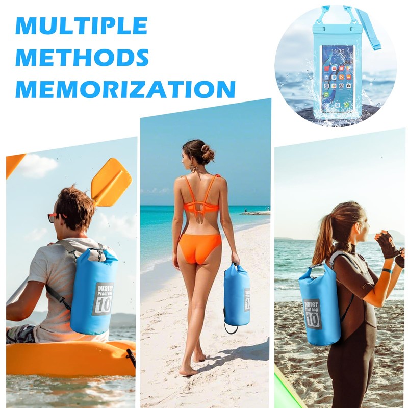 Artmitz 10L Waterproof Dry Bag for Kayaking Swimming Boating Camping