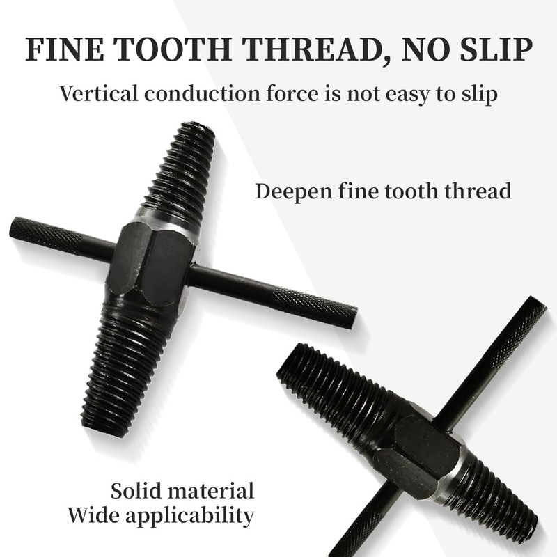 COYUN 2 x Double Head Screw Extractor with Stick, Pipe