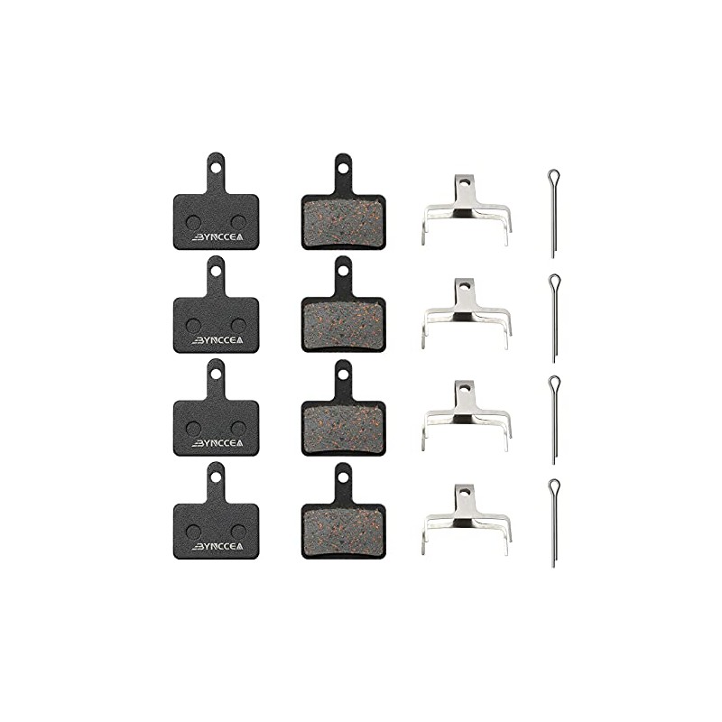 Bynccea Brake Pads 4 Pairs Bicycle Disc Brake Pads for