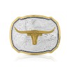 Montana Silversmiths Western Lifestyle Texas/Longhorn Made in the USA Buckle