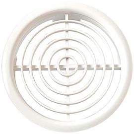 Merriway BH06210 (10 Pcs) Louvred Soffit Vent White 100 mm (4 Inch) - Pack of 10 Pieces