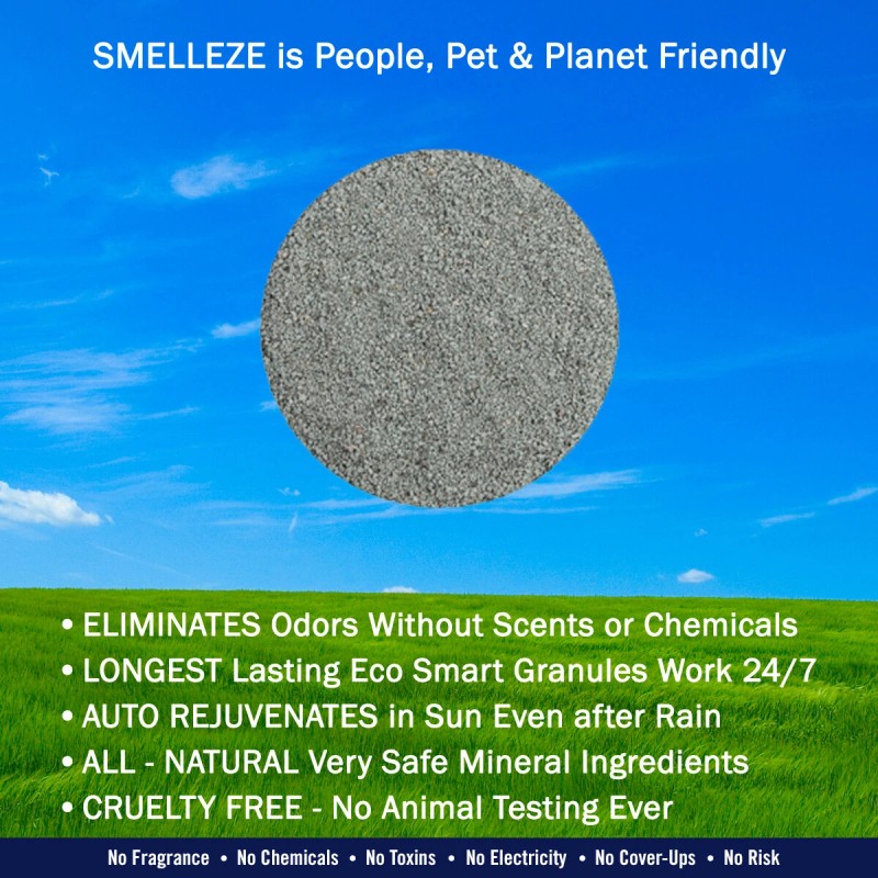 SMELLEZE Natural Skunk Smell Removal Deodorizer: 2 lb. Granules Get
