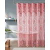 Warm Home Designs Pink Rose Lace Shower Curtain 72 x