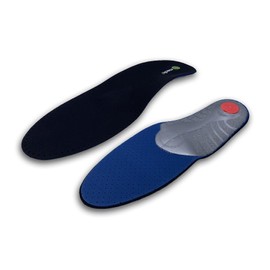 CSM Padded Stabiliser Insoles - Fixed Arch Support & Metatarsal Dome Shoe Insoles - Thin Low Profile Design - 38 EU