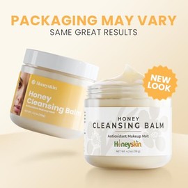 Honeyskin- Bálsamo limpiador desmaquillante con miel - Desmaquillante de rostro y ojos para pieles sensibles - Gel limpiador facial - Hyd
