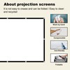 Foldable 60-inch Projector Screen, XINLEMY 4K 16:9 HD Portable Projection