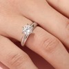 Jeulia 2.5 ct Moissanite Rings 925 Sterling Silver Women Engagement
