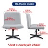 2 Pack Spandex Armless Chair Cover Criss Cross Desk Chair