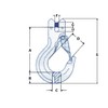 Lifting Clevis Sling Hook with Latch 10MM (Grade 100 4