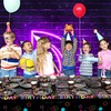 Glow Neon Party Tableware Supplies Serves 20 - Includes Plates,