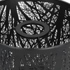 Wrought Iron Lampshade Carved Forest Tree Shaped E27 Mini Lamp