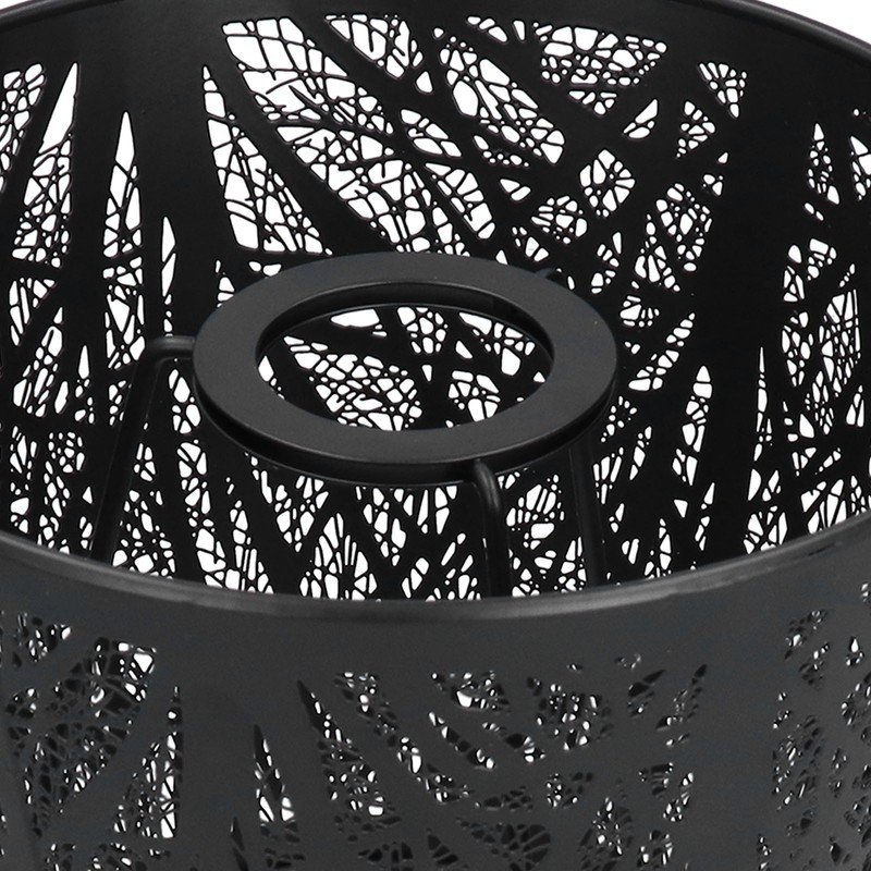 Wrought Iron Lampshade Carved Forest Tree Shaped E27 Mini Lamp
