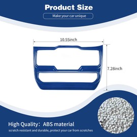 PDKLIN for Wrangler JL Power Window Switch Panel Trim Cover Interior Decoration Accessories Compatible with Jeep Wrangler 2018-2023 JL JLU & 2020-2023 Gladiator JT (Blue)